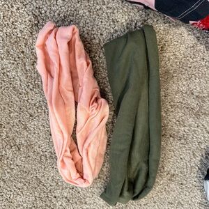 Forever 21 Pink & Green Thick Headbands Set of 2 | One Size | NWOT